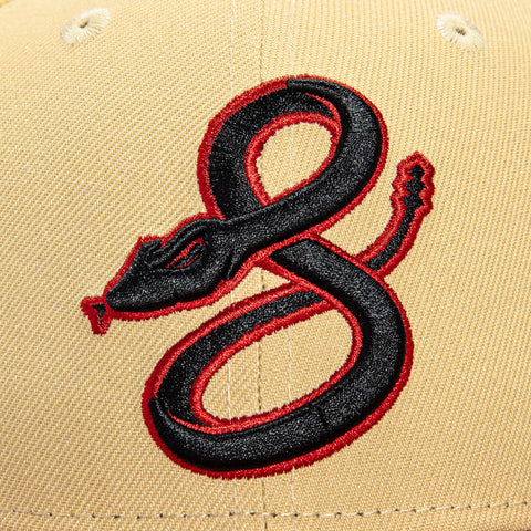 New Era 59Fifty Arizona Diamondbacks City Connect Patch Snake Hat - Tan, Sedona Red