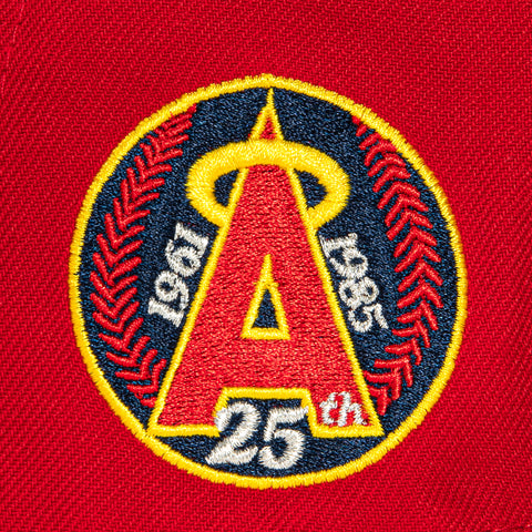 New Era 59Fifty Los Angeles Angels 25th Anniversary Patch Hat - Red, Navy