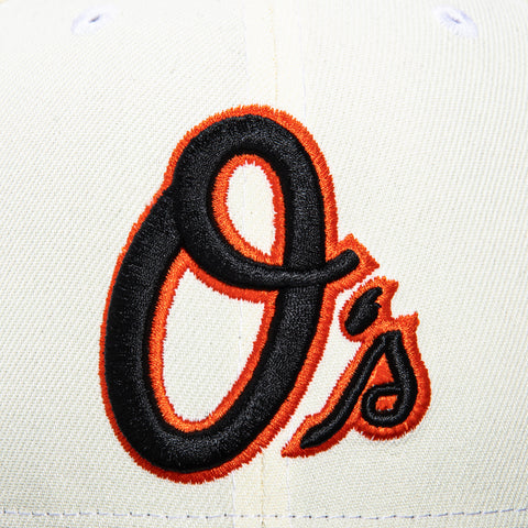 New Era 59Fifty White Dome Baltimore Orioles Camden Yards Patch Alternate Hat - White, Black