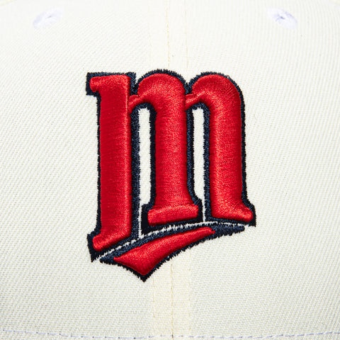New Era 59Fifty White Dome Minnesota Twins 40th Anniversary Patch Hat - White, Navy