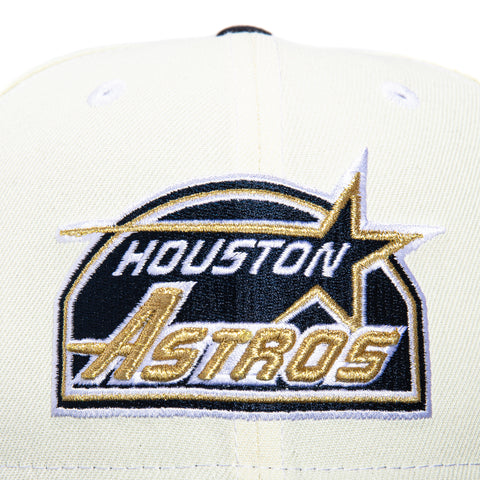 New Era 59Fifty White Dome Houston Astros 35 Years Patch Hat - White, Navy