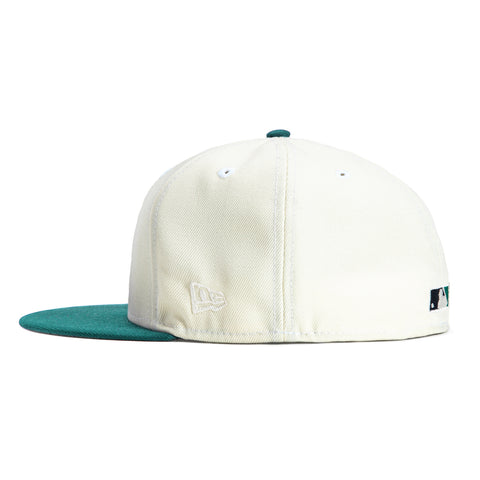 New Era 59Fifty White Dome Seattle Mariners 35th Anniversary Patch Hat - White, Teal
