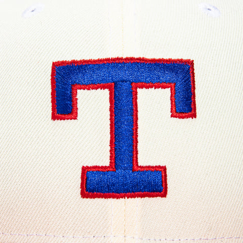 New Era 59Fifty White Dome Texas Rangers Arlington Stadium Patch Hat - White, Red