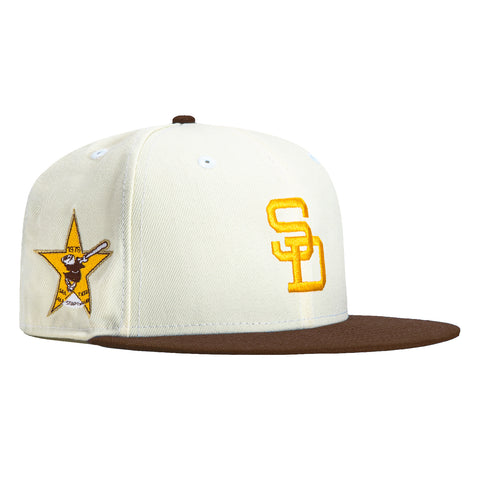 New Era 59Fifty White Dome San Diego Padres 1978 All Star Game Patch Hat - White, Brown