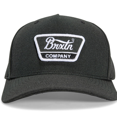 Brixton Linwood Snapback Hat - Black, White