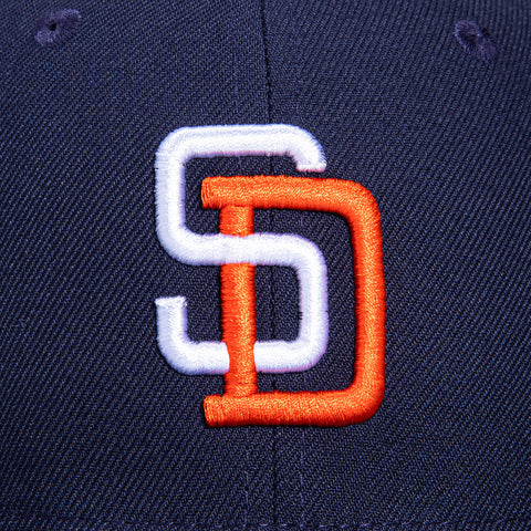 New Era 59Fifty Retro On-Field San Diego Padres Hat - Navy, White, Orange