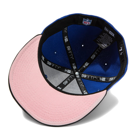New Era 59Fifty Buffalo Bills 50th Anniversary Patch Pink UV Hat - Royal, Black