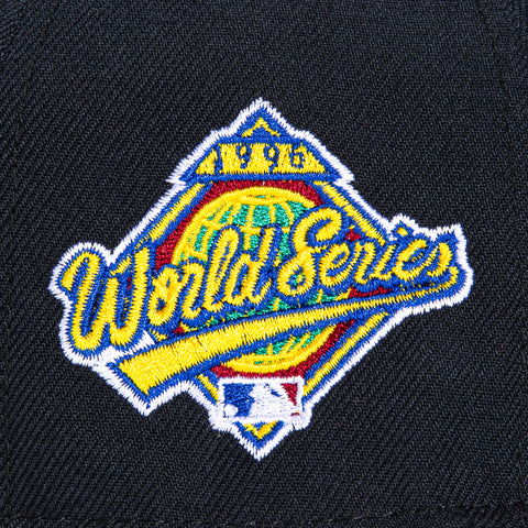 New Era 59Fifty New York Yankees 1996 World Series Patch Pink UV Hat - Navy