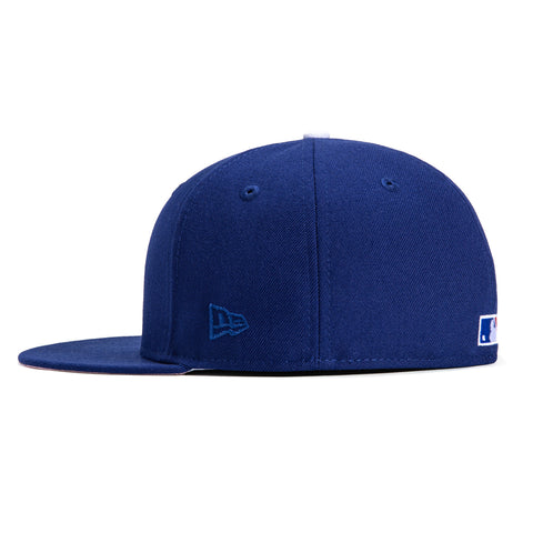 New Era 59Fifty Los Angeles Dodgers 40th Anniversary Stadium Patch Pink UV Hat - Royal