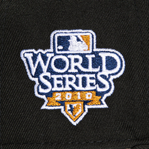 New Era 59Fifty San Francisco Giants 2010 World Series Patch Pink UV Hat - Black