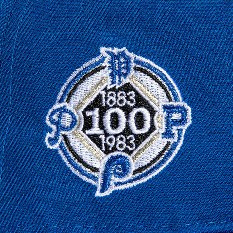New Era 59Fifty Philadelphia Phillies 100th Anniversary Patch Hat - Royal, White