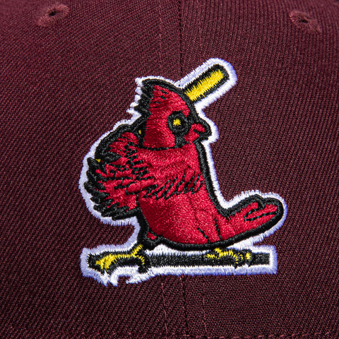 New Era 59Fifty St Louis Cardinals 1964 World Series Patch Hat - Maroon, Navy