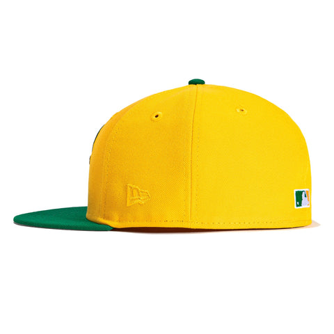 New Era 59Fifty Oakland Athletics 50th Anniversary Patch Stomper Hat - Gold, Kelly