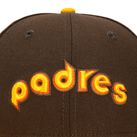 New Era 59Fifty San Diego Padres Stadium Patch Jersey Hat- Brown, Gold