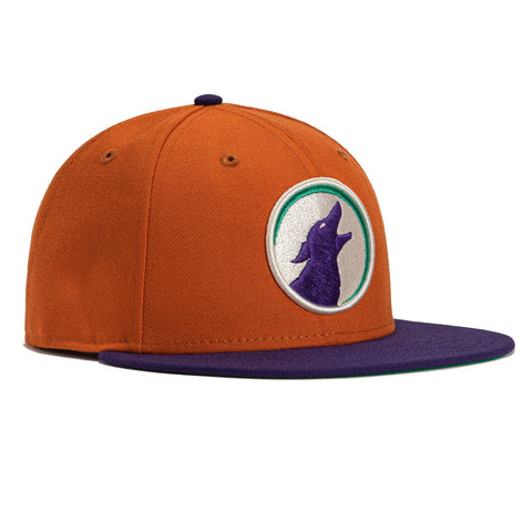 New Era 59Fifty Glendale Desert Dogs Hat - Burnt Orange, Purple