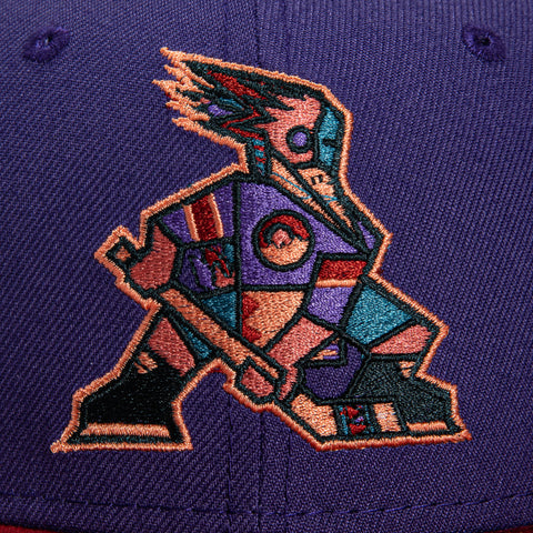 New Era 59Fifty Parks The Arizona Icon Tucson Roadrunners Hat - Purple, Sedona Red
