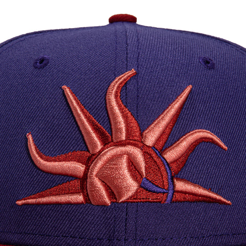 New Era 59Fifty Parks The Arizona Icon Mesa Solar Sox Hat - Purple, Sedona Red