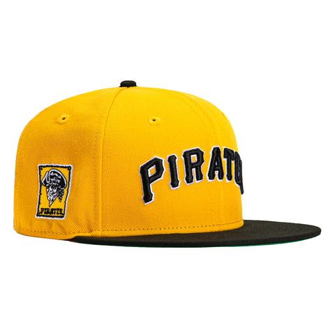 New Era 59Fifty Pittsburgh Pirates Club Patch Jersey Hat - Gold, Black