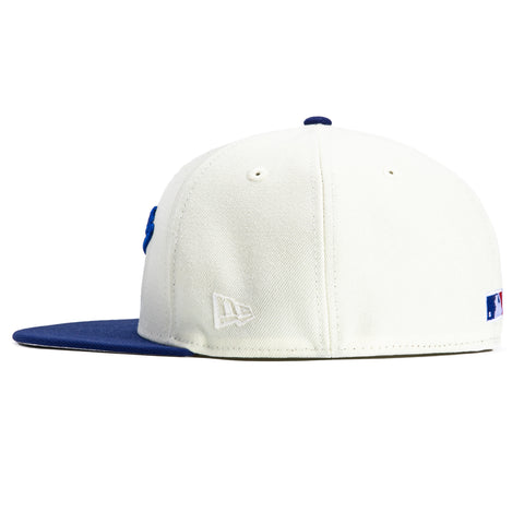 New Era 59Fifty Los Angeles Dodgers 60th Anniversary Stadium Patch Jersey Hat - White, Royal