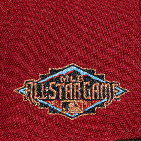 New Era 59Fifty Snake Print Arizona Diamondbacks 2011 All Star Game Patch 2007 D Hat - Sedona Red, Black