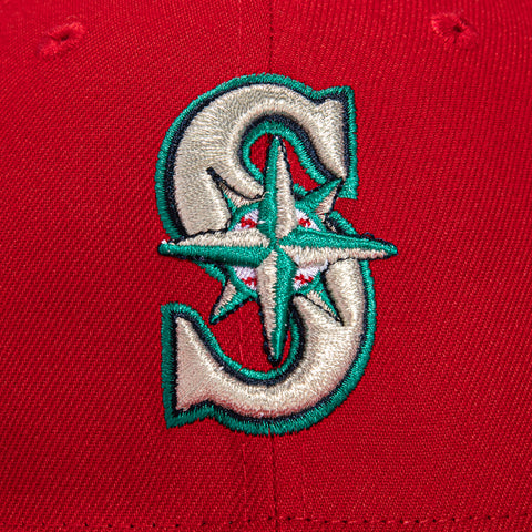 New Era 59Fifty Seattle Mariners 2001 All Star Game Patch Hat - Red