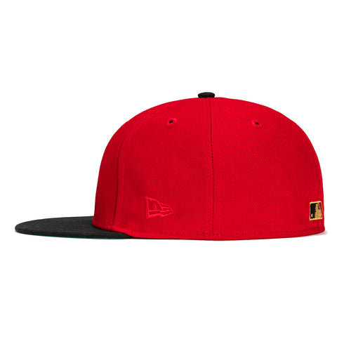 New Era 59Fifty San Francisco Giants 50th Anniversary Patch Hat - Red, Black