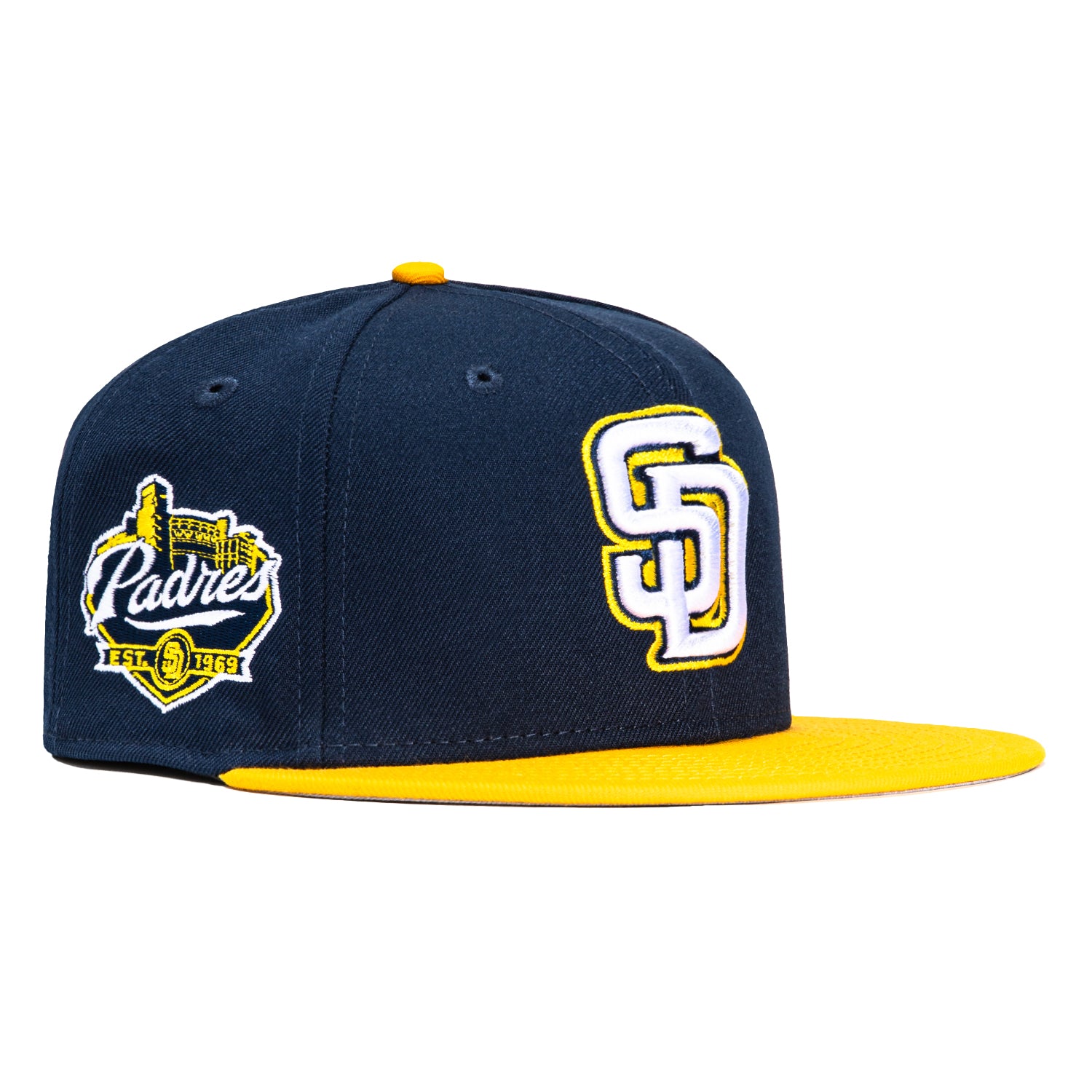 New Era 59Fifty San Diego Padres Stadium Patch Hat - Navy, Gold, White ...