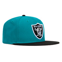 New Era 59Fifty Las Vegas Raiders Hat - Teal, Black