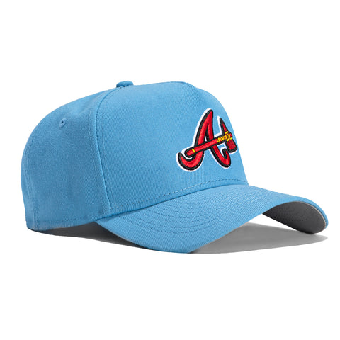 New Era 9Forty A-Frame Atlanta Braves Snapback Alternate Hat - Light B –  Hat Club