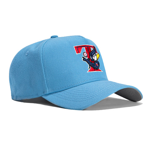 New Era 9Forty A-Frame Toronto Blue Jays Snapback Hat - Light Blue