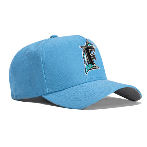 New Era 9Forty A-Frame Miami Marlins Snapback Hat - Light Blue – Hat Club