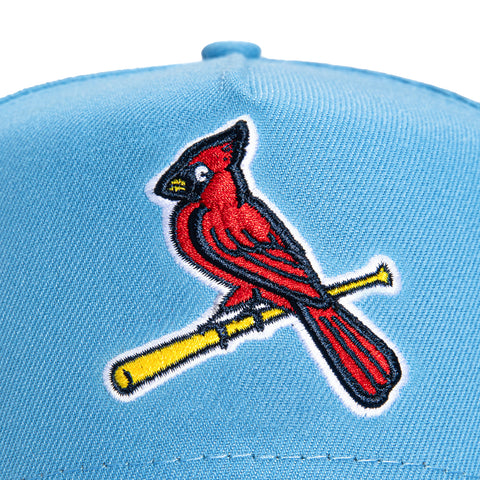 New Era 9Forty A-Frame St Louis Cardinals Snapback Hat - Light Blue