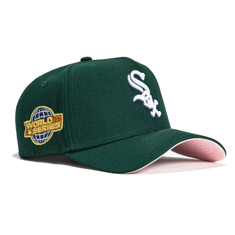 New Era 9Forty A-Frame Green Eggs and Ham Chicago White Sox 2005 World Series Patch Snapback Hat - Green