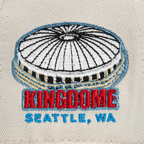 New Era 59Fifty Seattle Mariners Kingdome Patch Hat - Stone, Light Blue, Red
