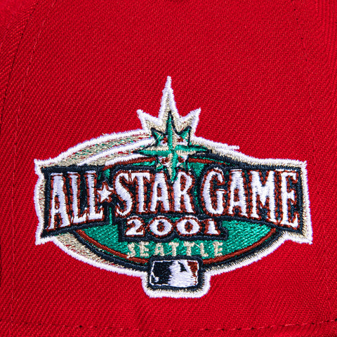 New Era 59Fifty Arizona Diamondbacks 2001 All Star Game Patch Logo Hat - Red, Black
