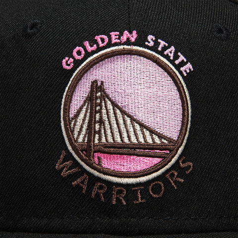 New Era 59Fifty Cookies and Cream Golden State Warriors Hat - Black