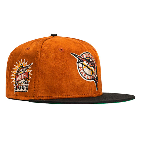 New Era 59Fifty S'mores Miami Marlins Inaugural Patch Hat - Burnt Orange, Black