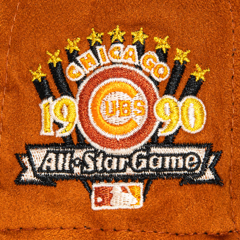 New Era 59Fifty S'mores Chicago Cubs 1990 All Star Game Patch Wave Hat - Burnt Orange, Black