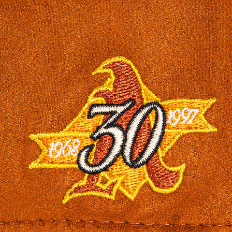 New Era 59Fifty S'mores Oakland Athletics 30th Anniversary Patch Alternate Hat - Burnt Orange, Black