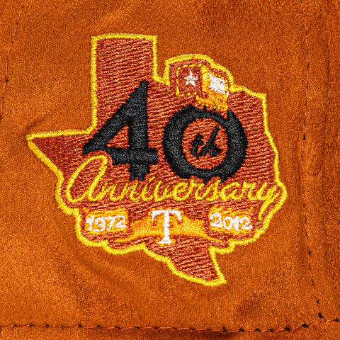 New Era 59Fifty S'mores Texas Rangers 40th Anniversary Patch Hat - Burnt Orange, Black