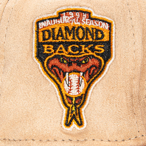 New Era 59Fifty S'mores Arizona Diamondbacks Inaugural Patch Hat - Tan, Burnt Orange