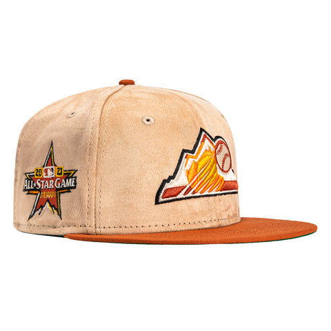 New Era 59Fifty S'mores Colorado Rockies 2021 All Star Game Patch Hat - Tan, Burnt Orange