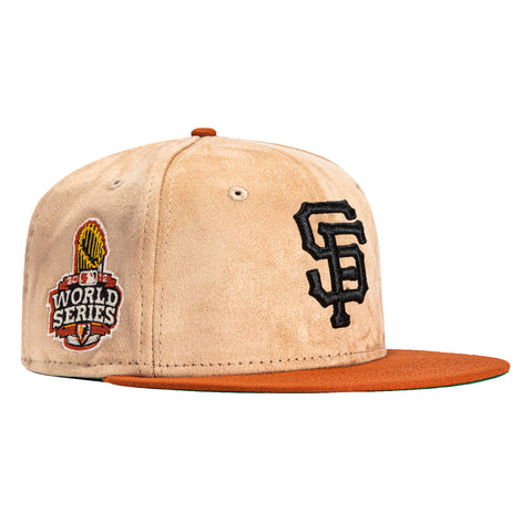 New Era 59Fifty S'mores San Francisco Giants 2012 World Series Patch Hat - Tan, Burnt Orange