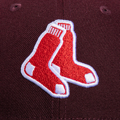 New Era 59Fifty Boston Red Sox 2004 World Series Patch Alternate Hat - Maroon, Black
