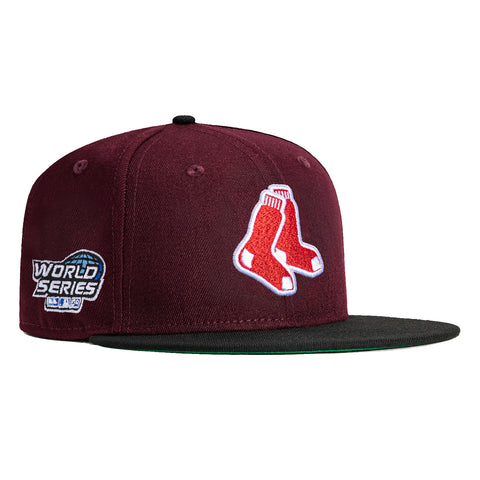 New Era 59Fifty Boston Red Sox 2004 World Series Patch Alternate Hat - Maroon, Black