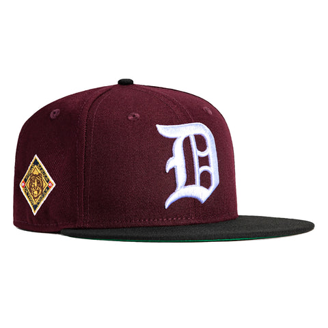 New Era 59Fifty Detroit Tigers 1945 World Series Patch Hat - Maroon, Black