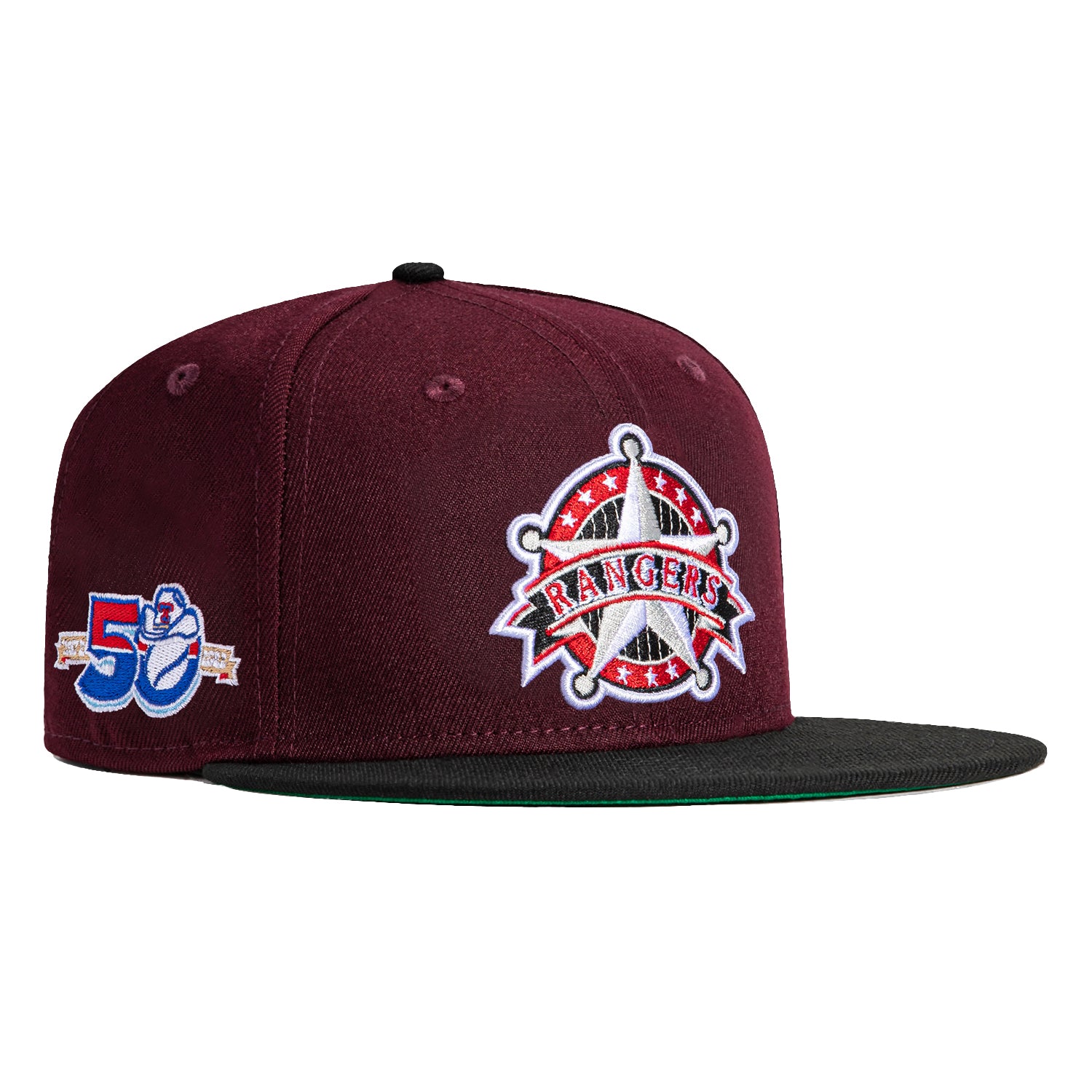 New Era 59Fifty Texas Rangers 50th Anniversary Patch Alternate Hat - M ...