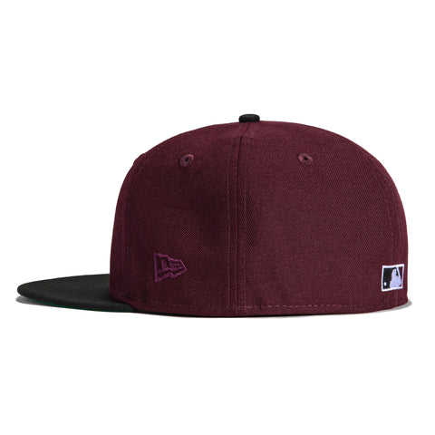 New Era 59Fifty Colorado Rockies 1998 All Star Game Patch Logo Hat - Maroon, Black