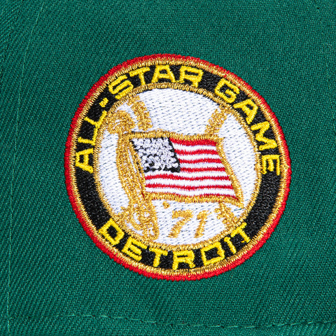 New Era 59Fifty Detroit Tigers 1971 All Star Game Patch Hat - Green, Black, Red
