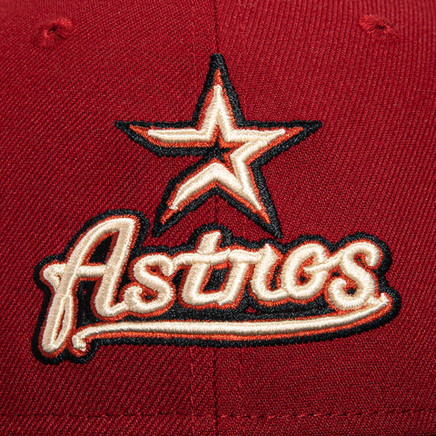 New Era 59Fifty Houston Astros 2004 All Star Game Patch Logo Hat - Brick, Black